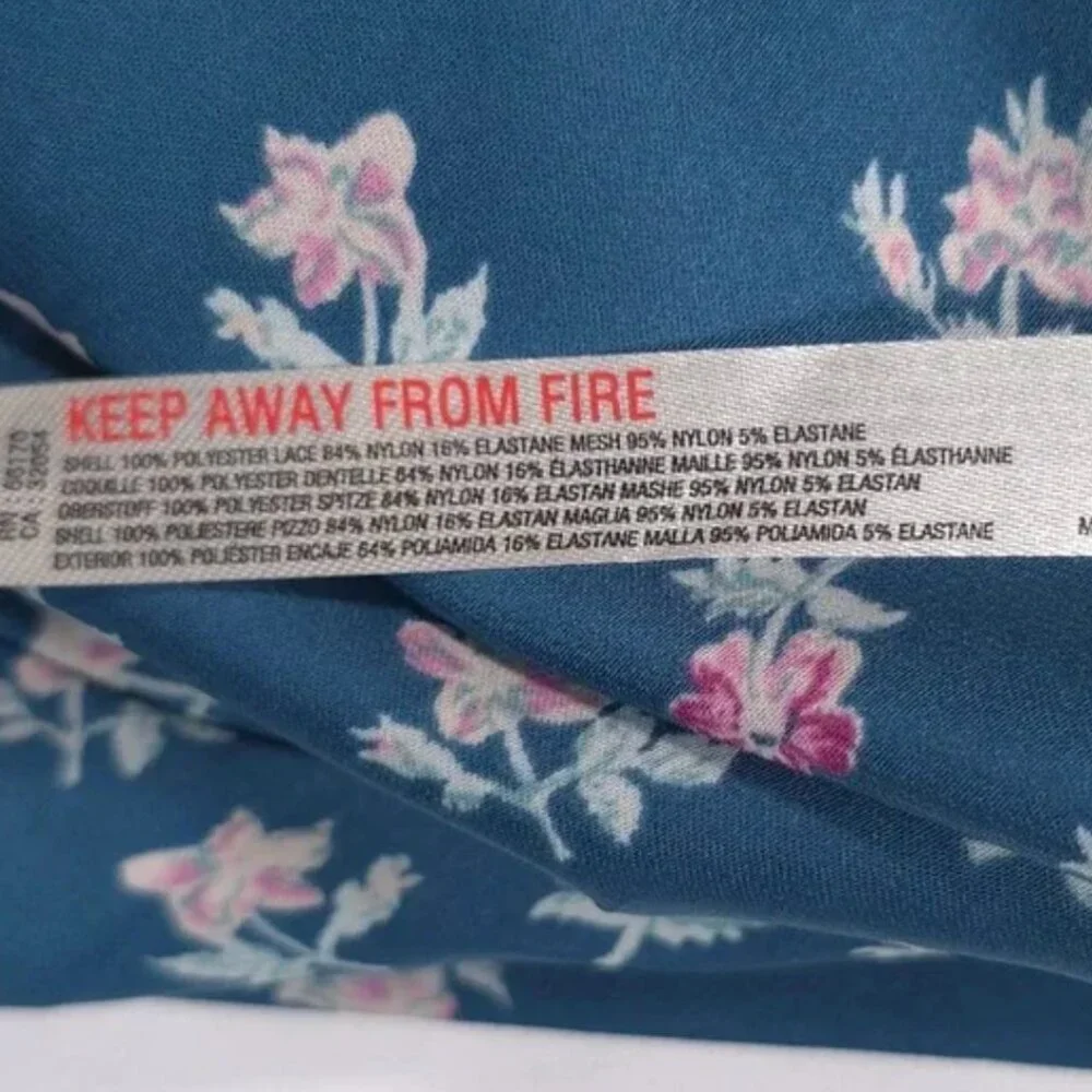 NWT Free People Gossamer Glow Midi Slip Dress Medium Deep Lagoon Combo - Picture 12 of 12